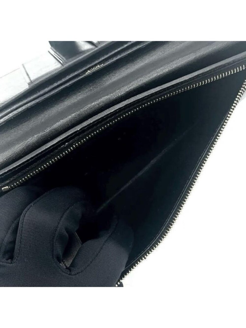 Hermes Bearn Classic Box Calf Black Wallet - Picture 7 of 10